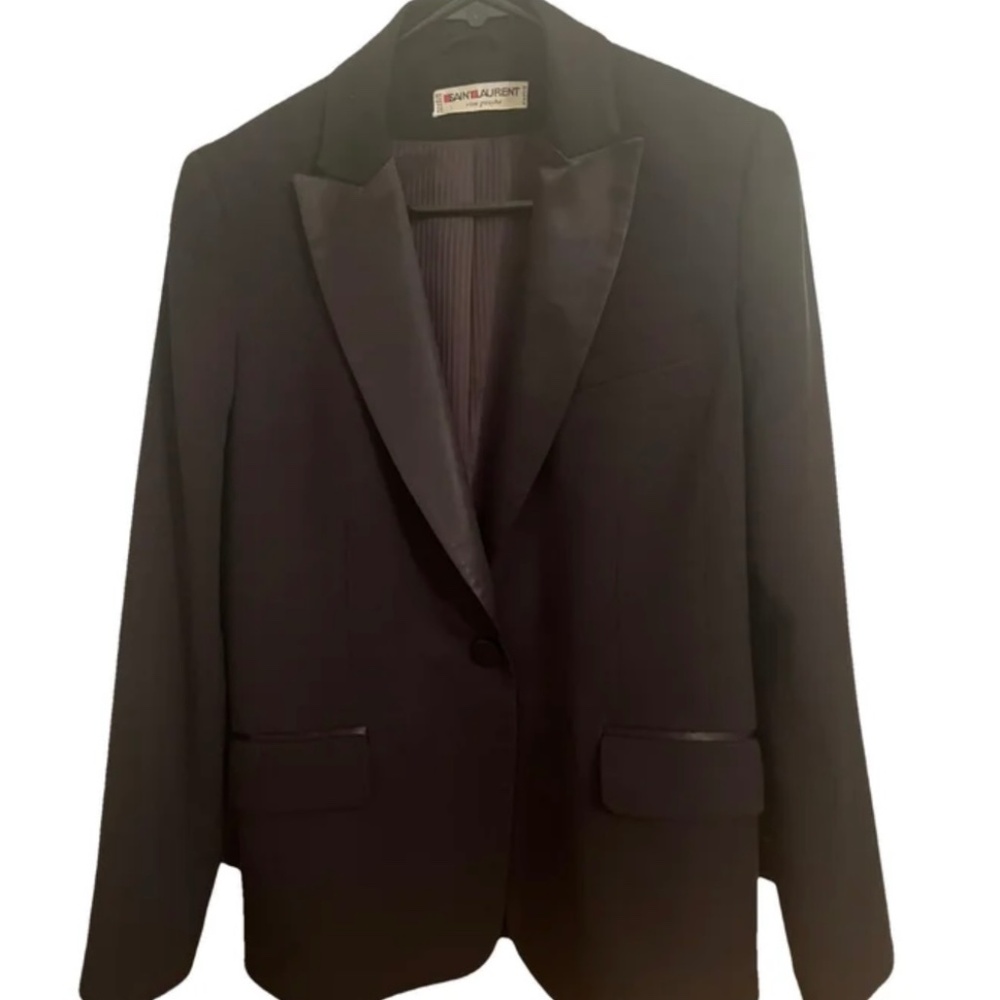 Vintage Saint Laurent Rive Gauche smoking jacket